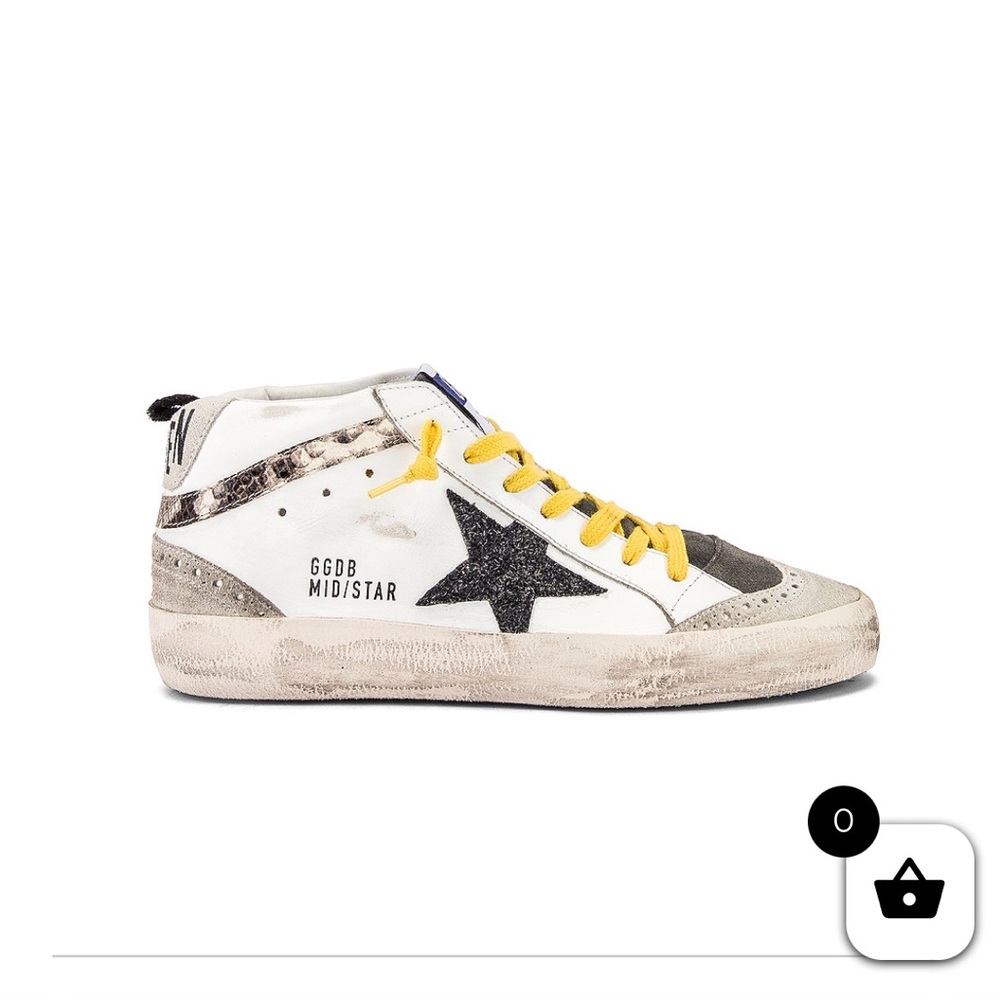 Golden Goose Mid-Star Sneaker - White